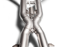 Load image into Gallery viewer, Akrapovic Evolution Line Cat Back (Titanium) w/Carbon Fiber Tips for 2017-2018 Mercedes AMG Roadster GT / GT S / GT C
